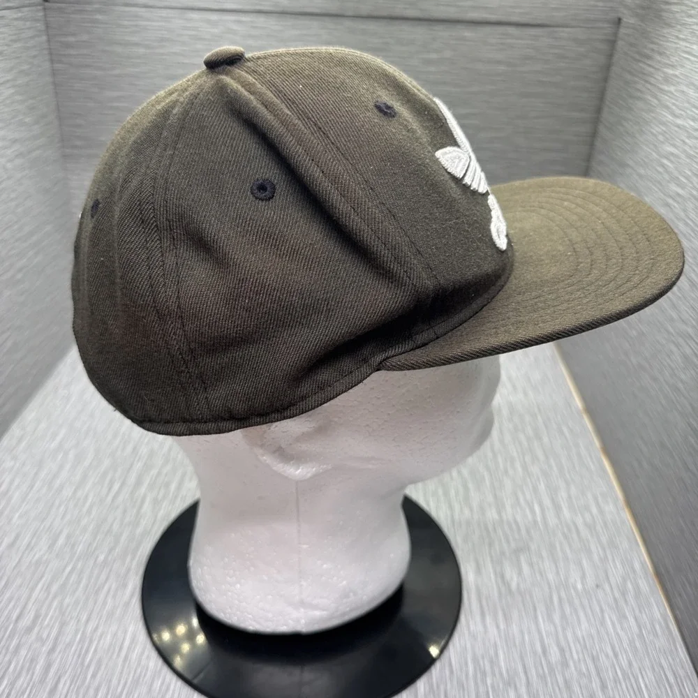 Adidas Trefoil Brown Snapback Hat‎ Embroidered Logo Adjustable Cap Streetwear